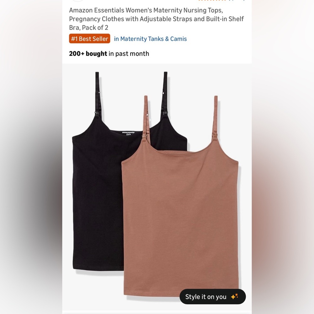 4 pack new nursing tanks
